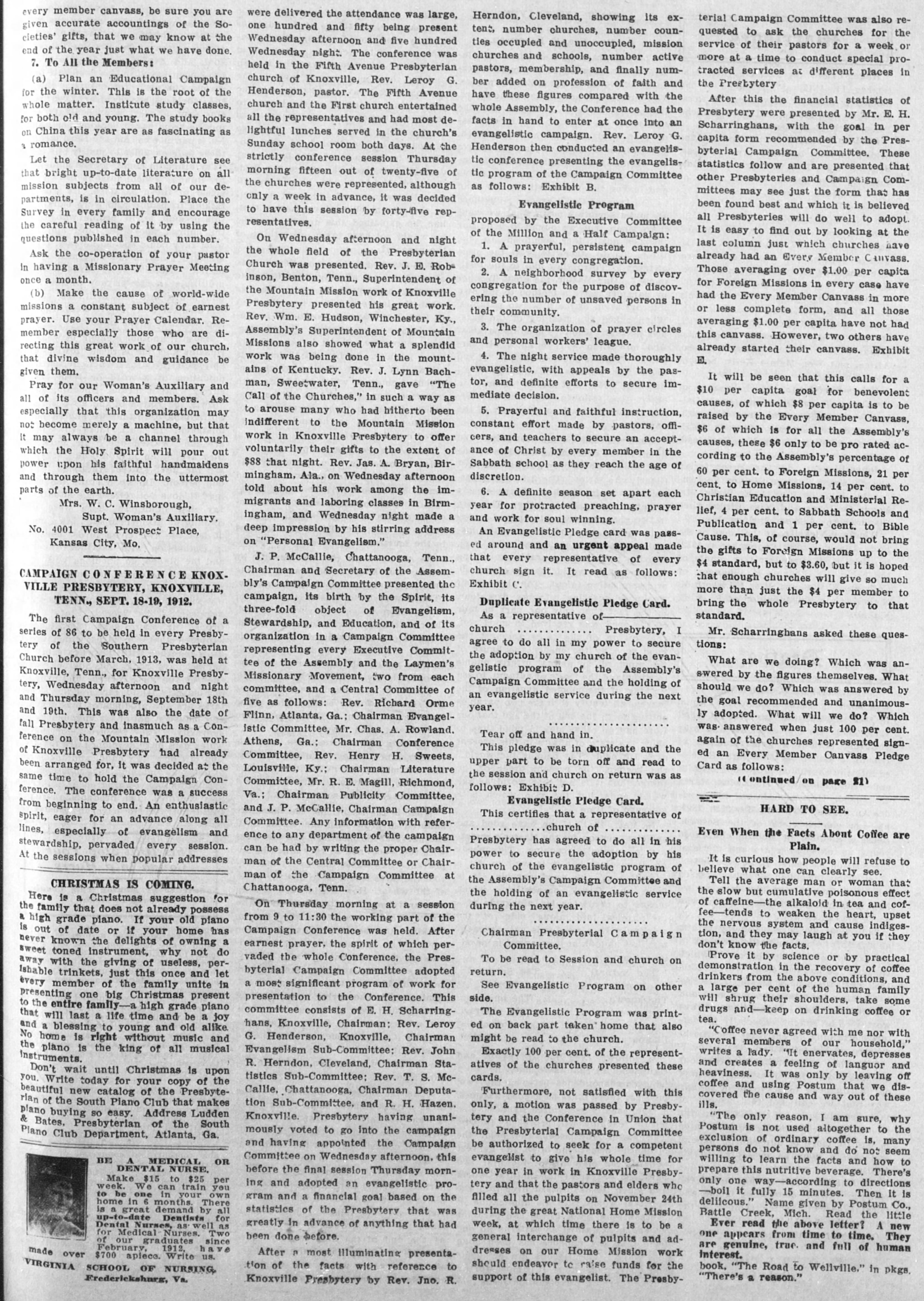 Bryan Speaks on Personal Evangelism